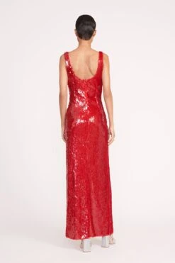 MAXI LE SABLE DRESS | POINSETTIA -Fashion Shop 111 MAXI LE SABLE SEQUIN POINSETTIA 1003 web