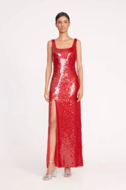 MAXI LE SABLE DRESS | POINSETTIA -Fashion Shop 115 MAXI LE SABLE SEQUIN POINSETTIA 0990 web