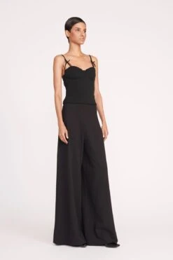 GEORGINA TOP | BLACK -Fashion Shop 179 GEORGINA TOP BLACK CALEB PANT 0649 web