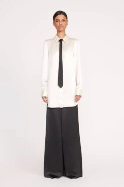 TABITHA DRESS | IVORY -Fashion Shop 282 TABITHA TUNIC IVORY BLACK 0163 web