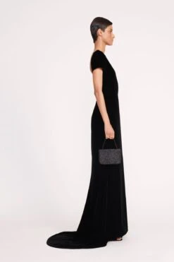 CARMEN BEADED BOX BAG | BLACK -Fashion Shop 58 EMELYN DRESS BLACK 1216 web 1