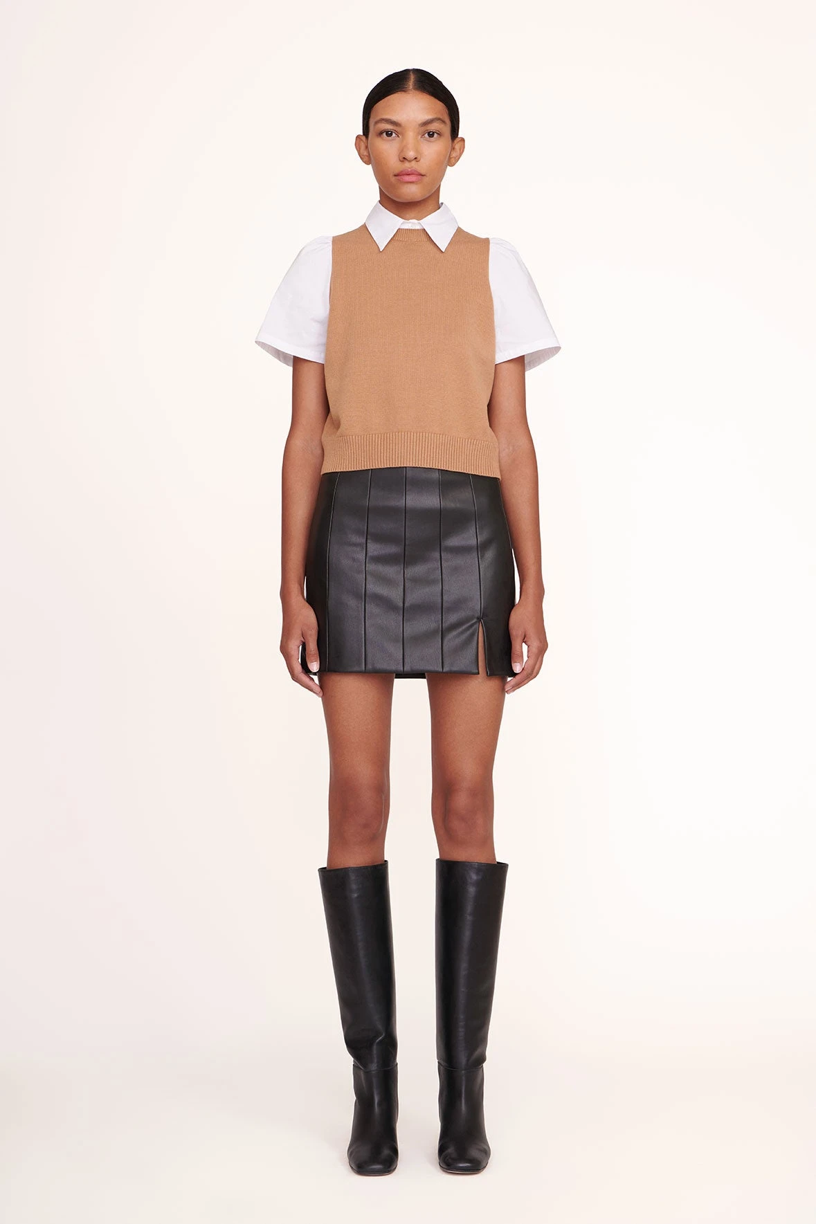 ARYA TOP | TAN WHITE 3 ARYA TOP | TAN WHITE - Image 3