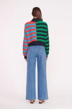 CROPPED HAMPTON SWEATER | CABANA STRIPE MULTI 9 CROPPED HAMPTON SWEATER | CABANA STRIPE MULTI -Fashion Shop CROPPED HAMPTON CABANA STRIPE 01592 web