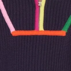 CROPPED HAMPTON SWEATER | NAVY MULTI -Fashion Shop CROPPED HAMPTON NAVY MULTI 01564 web 3c13ddaf 9ea0 4e16 92c3 d2e418b4f86e