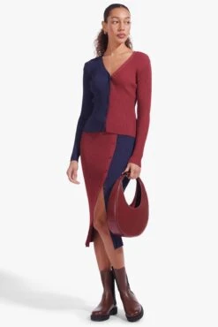 MOON BAG | RASPBERRY 11 MOON BAG | RASPBERRY -Fashion Shop Cargo Sweater Navy Bordeaux Elms Skirt Navy Bordeaux 02536 web
