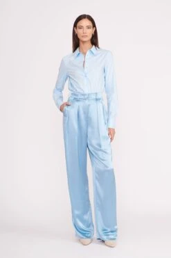 LUISA PANT | FRENCH BLUE SATIN -Fashion Shop Copyof013 230601 Staud Fall Ecom 00963 web