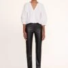 ELLIOT PANT | BLACK VEGAN LEATHER