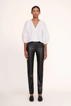 ELLIOT PANT | BLACK VEGAN LEATHER