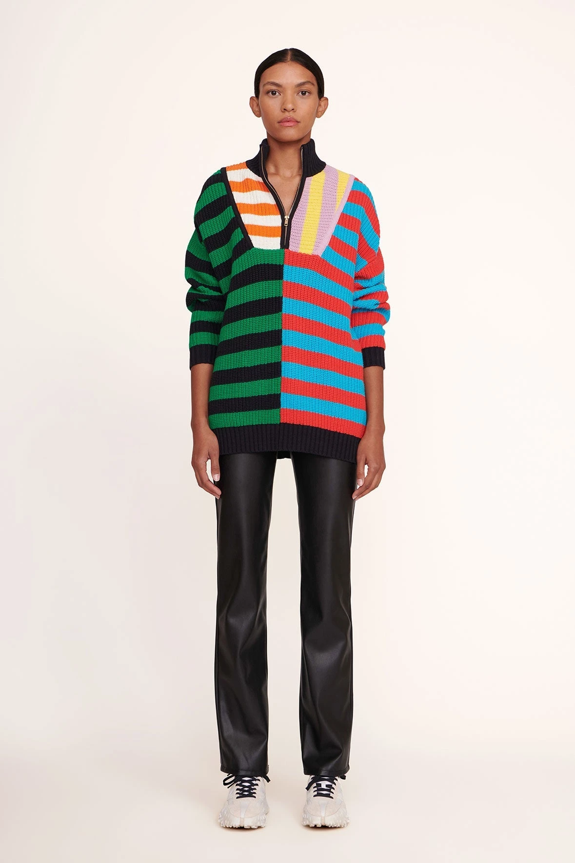 HAMPTON SWEATER | CABANA STRIPE MULTI 2 HAMPTON SWEATER | CABANA STRIPE MULTI - Image 2