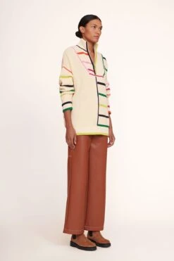 HAMPTON SWEATER | CREME RAINBOW MULTI -Fashion Shop Hampton Sweater Creme Multi 004 edit web