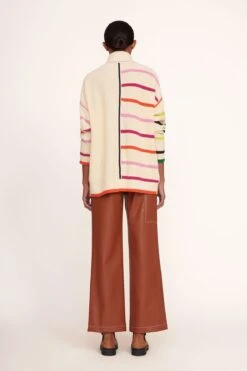 HAMPTON SWEATER | CREME RAINBOW MULTI -Fashion Shop Hampton Sweater Creme Multi 007 edit web