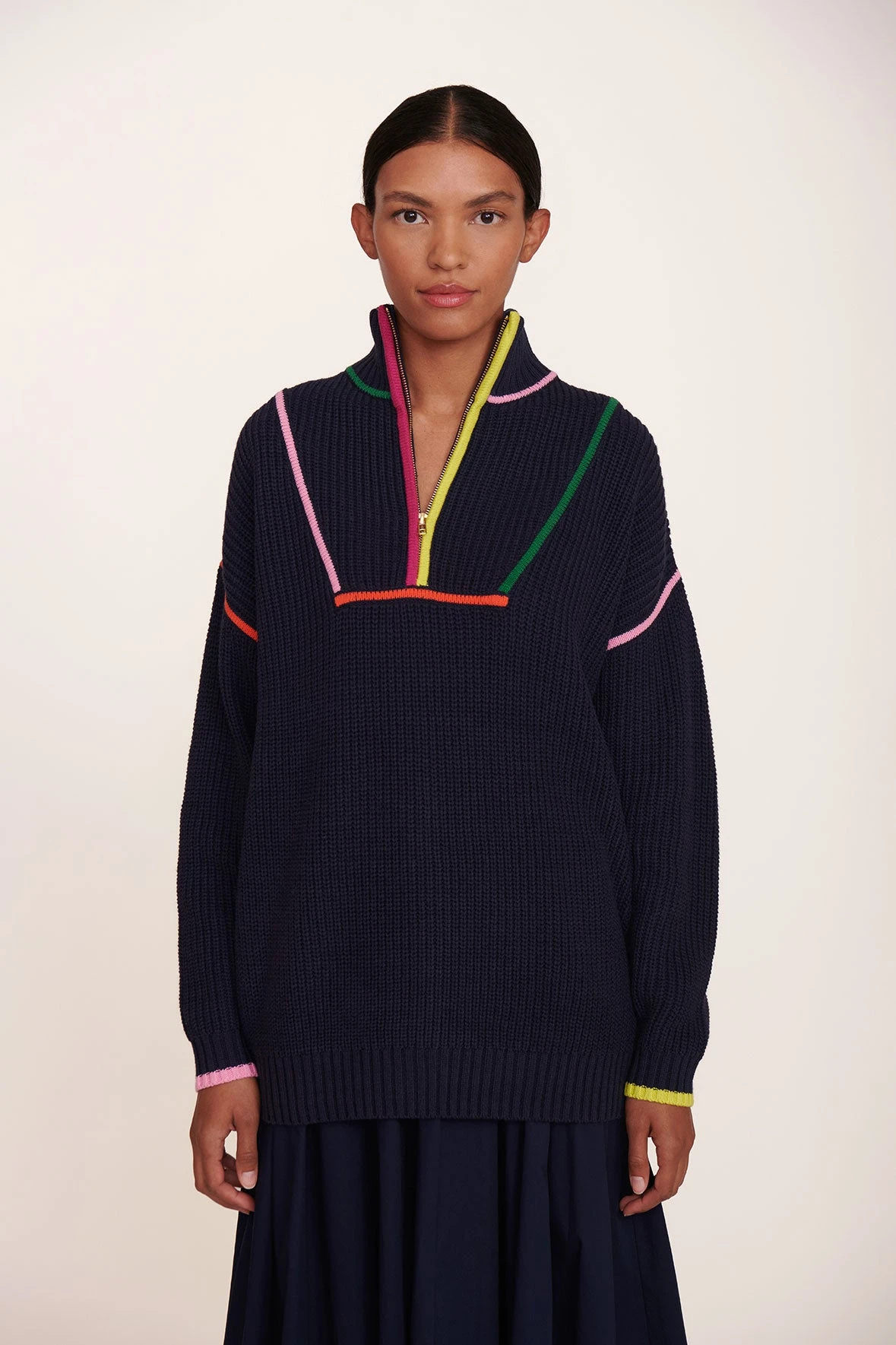 HAMPTON SWEATER | NAVY MULTI 1 HAMPTON SWEATER | NAVY MULTI