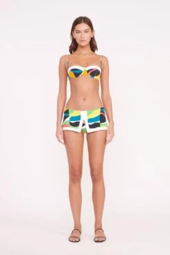 PENNY SWIM SKIRT | MARBLE WAVE