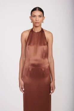 JANET DRESS | CLOVE -Fashion Shop Janet Dress Clove 04636 web