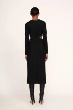 LONG SLEEVE DOLCE DRESS | BLACK -Fashion Shop Long Sleeve Dolce Dress Black 006 edit web 1