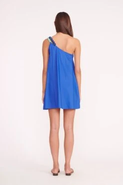 MINI MASON DRESS | LAPIS -Fashion Shop MINI MASON DRESS LAPIS CASPIAN SLIDE TAN 02120 web