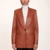 MADDEN BLAZER | WHISKEY VEGAN LEATHER