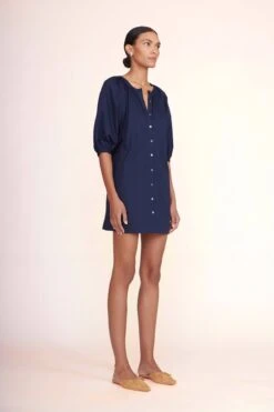 MINI VINCENT DRESS | NAVY 7 MINI VINCENT DRESS | NAVY -Fashion Shop Mini Vincent Dress Black 00491 web
