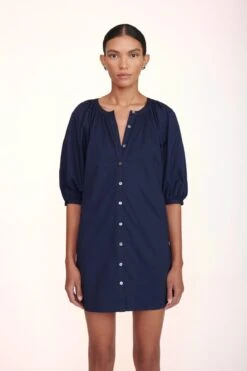 MINI VINCENT DRESS | NAVY 9 MINI VINCENT DRESS | NAVY -Fashion Shop Mini Vincent Dress Black 00498 web