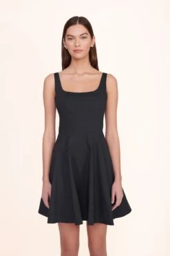 MINI WELLS DRESS | BLACK -Fashion Shop Mini Wells Dress Black 00535 web