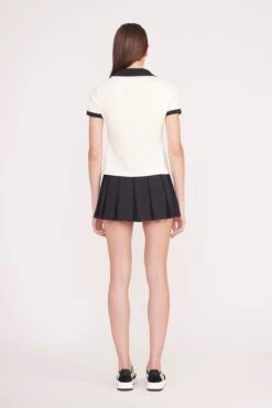 VOLLEY TOP | IVORY BLACK -Fashion Shop PickleBall 011 00674 edit web