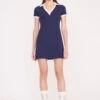 VOLLEY DRESS | NAVY IVORY