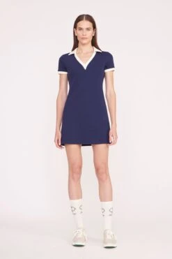 VOLLEY DRESS | NAVY IVORY