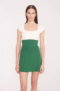 BACKSPIN DRESS | COURT GREEN IVORY -Fashion Shop PickleBall 024 01350 web