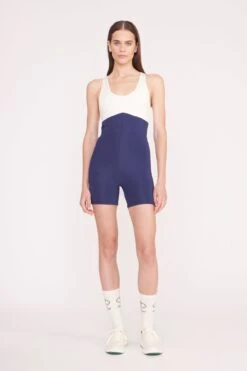 BOUNCE SHORT UNITARD | NAVY IVORY