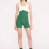 BOUNCE SHORT UNITARD | COURT GREEN IVORY