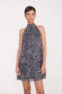 MARLOWE DRESS | BLACK WAVY DOT -Fashion Shop Pre Fall 005 00149 web