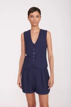 LUISA SHORT | NAVY SUITING -Fashion Shop Pre Fall 022 00683 web 1