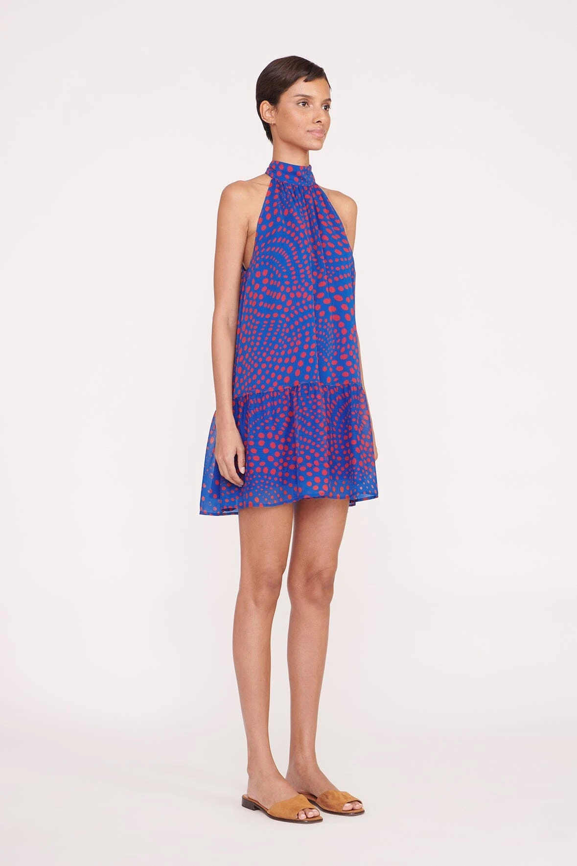 MARLOWE DRESS | LAPIS WAVY DOT 2 MARLOWE DRESS | LAPIS WAVY DOT - Image 2