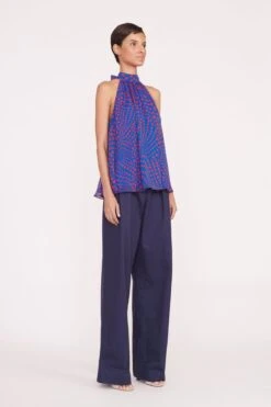 MARLOWE TOP | LAPIS WAVY DOT -Fashion Shop Pre Fall 030 00954 web