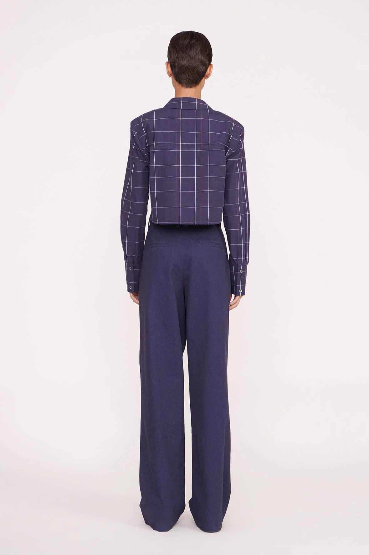 SENECA TOP | NAVY PLAID 4 SENECA TOP | NAVY PLAID - Image 4