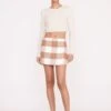 TOUR SKIRT | TOBACCO GINGHAM