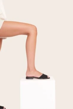 CASPIAN SLIDE | BLACK SUEDE -Fashion Shop RENAME SHOES 00449 web