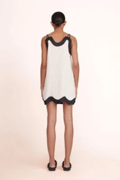 RENATA DRESS | NATURAL BLACK -Fashion Shop Renata Dress Natural Black 02728 web