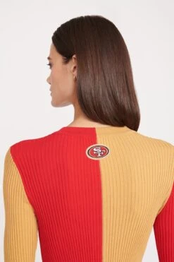 THE STAUD NFL CARGO SWEATER | SAN FRANCISCO 49ERS -Fashion Shop SHOKO DRESS SAN FRANCISCO 49ERS 1446 web 62ce4ba3 fd31 4d5a 8628 d9fdbbed2803