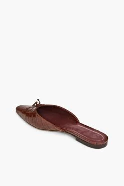 GINA MULE | BROWN CROC EMBOSSED 10 GINA MULE | BROWN CROC EMBOSSED -Fashion Shop STAUD GINA BROWN CROC SLIDE 164