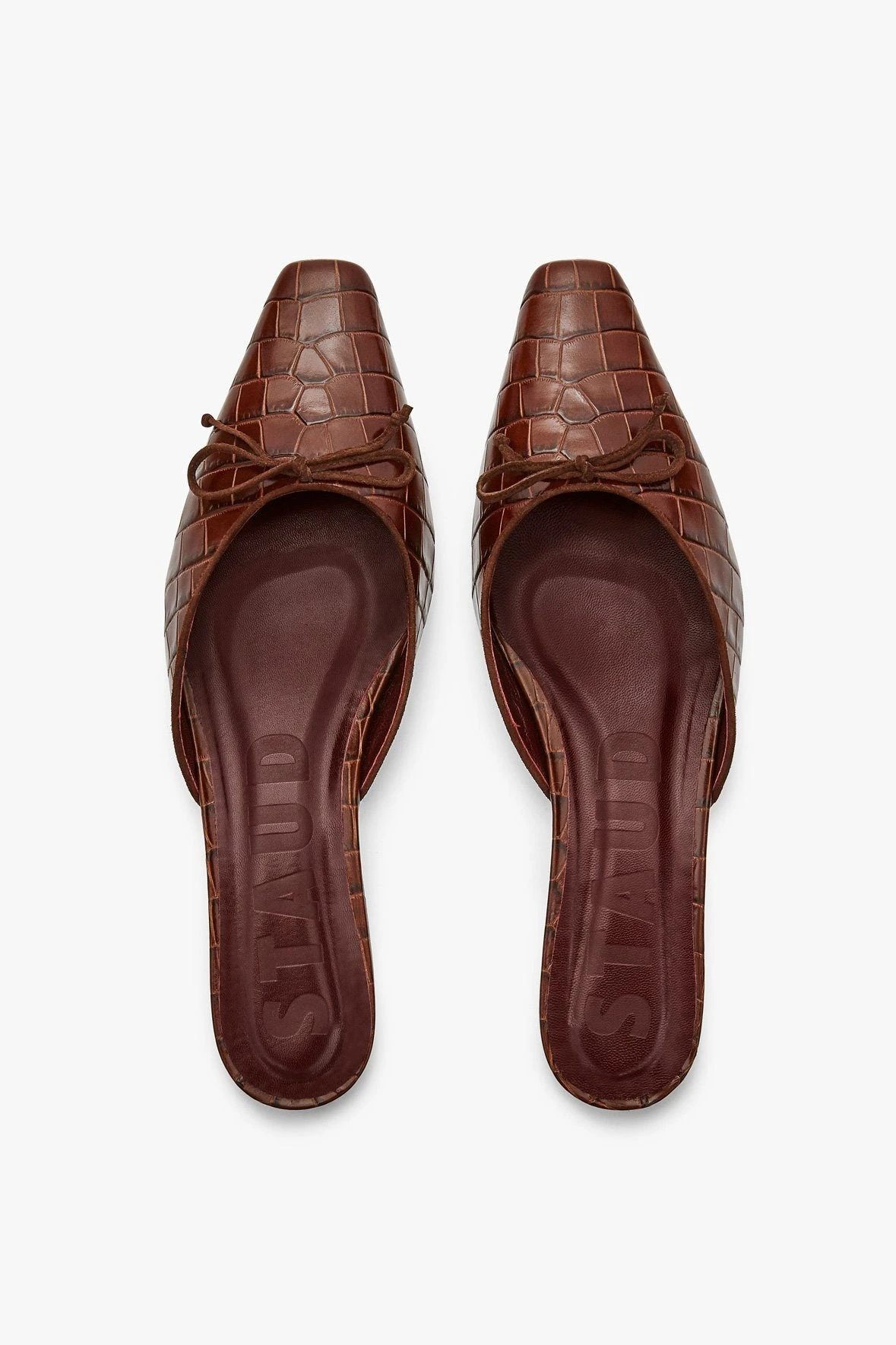 GINA MULE | BROWN CROC EMBOSSED 2 GINA MULE | BROWN CROC EMBOSSED - Image 2