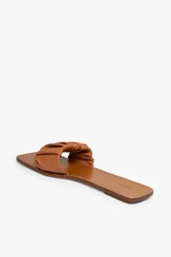 NINA RUCHED SANDAL | TAN -Fashion Shop STAUD MAYA RUCHED SANDAL TAN NAPPA SPRING 21 42