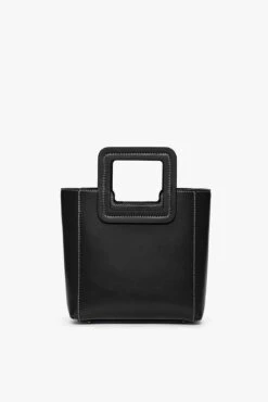MINI SHIRLEY LEATHER BAG | BLACK 12 MINI SHIRLEY LEATHER BAG | BLACK -Fashion Shop STAUD MINI SHIRLEY BAG BLACK FALL19 1