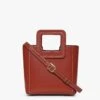 MINI SHIRLEY LEATHER BAG | COGNAC