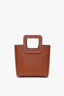 MINI SHIRLEY LEATHER BAG | SADDLE 15 MINI SHIRLEY LEATHER BAG | SADDLE -Fashion Shop STAUD MINI SHIRLEY BAG SADDLE FALL19 1
