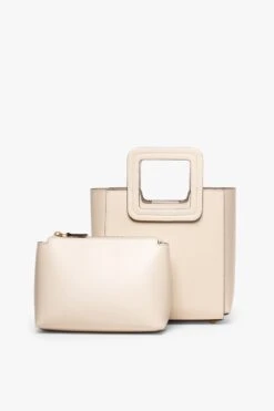 MINI SHIRLEY LEATHER BAG | CREAM -Fashion Shop STAUD MINI SHIRLEY CREAM CALF SPRING 21 3