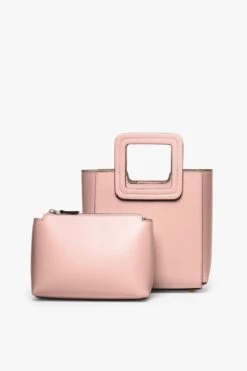 MINI SHIRLEY LEATHER BAG | DARK BLUSH -Fashion Shop STAUD MINI SHIRLEY DARK BLUSH CALF NAPPA SPRING 21 3