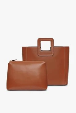 SHIRLEY LEATHER BAG | SADDLE -Fashion Shop STAUD SHIRLEY BAG SADDLE FALL19 2
