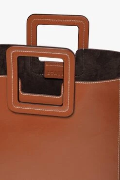 SHIRLEY LEATHER BAG | SADDLE -Fashion Shop STAUD SHIRLEY BAG SADDLE FALL19 5