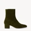 AIMEE SHORT BOOT | OLIVE SUEDE